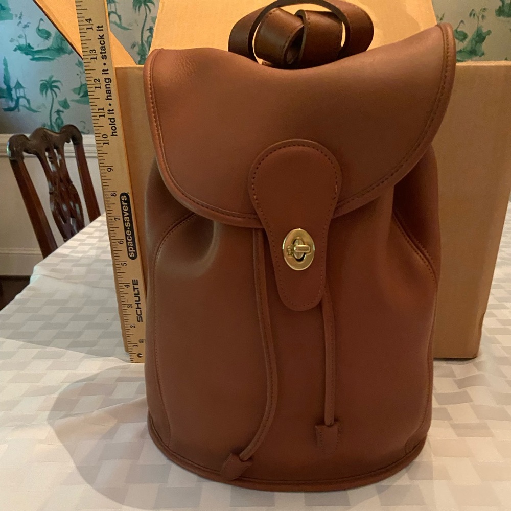 Classic Coach Leather Backpack - NWT